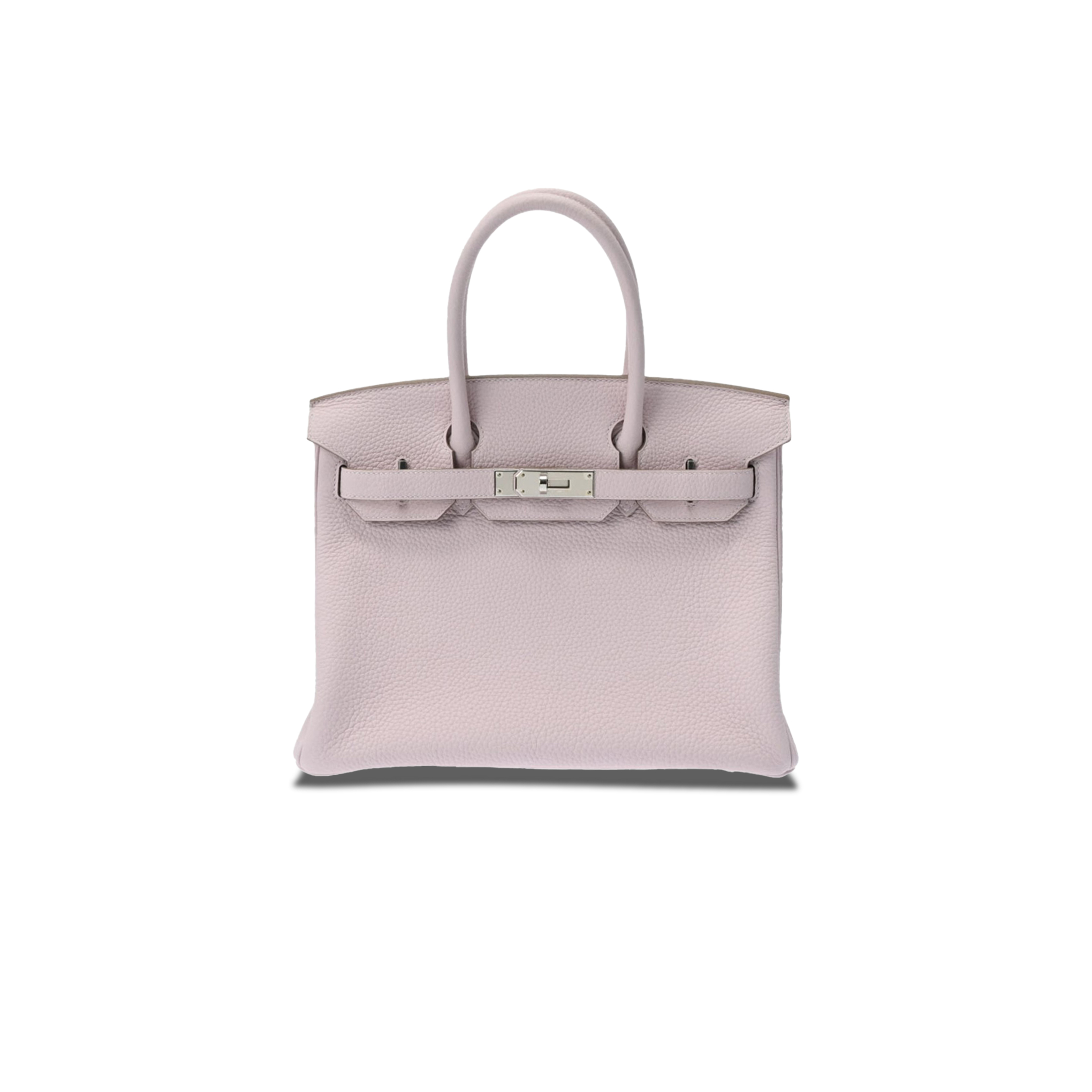 HERMES BARKIN 30 TOGO LEATHER PINK SILVER BUCKLE BAG 550321 (30*23*15cm)